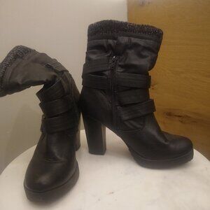 Black Heeled Boot
